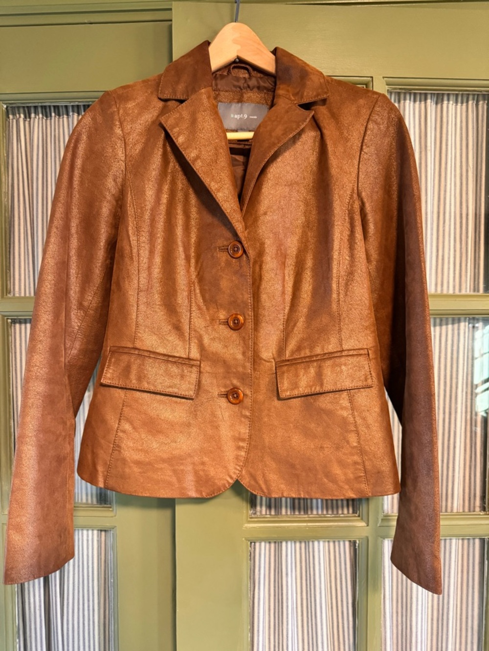 Apt 9 Suede Metallic Fitted Blazer